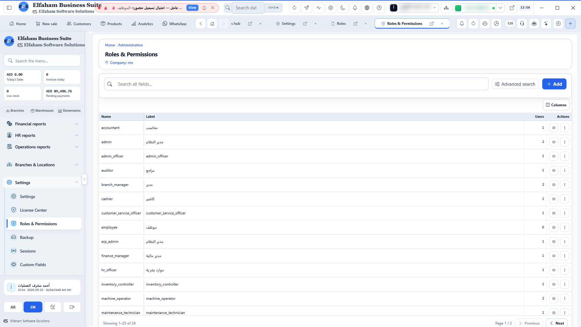 Custom Role Builder - define granular custom roles with specific feature access