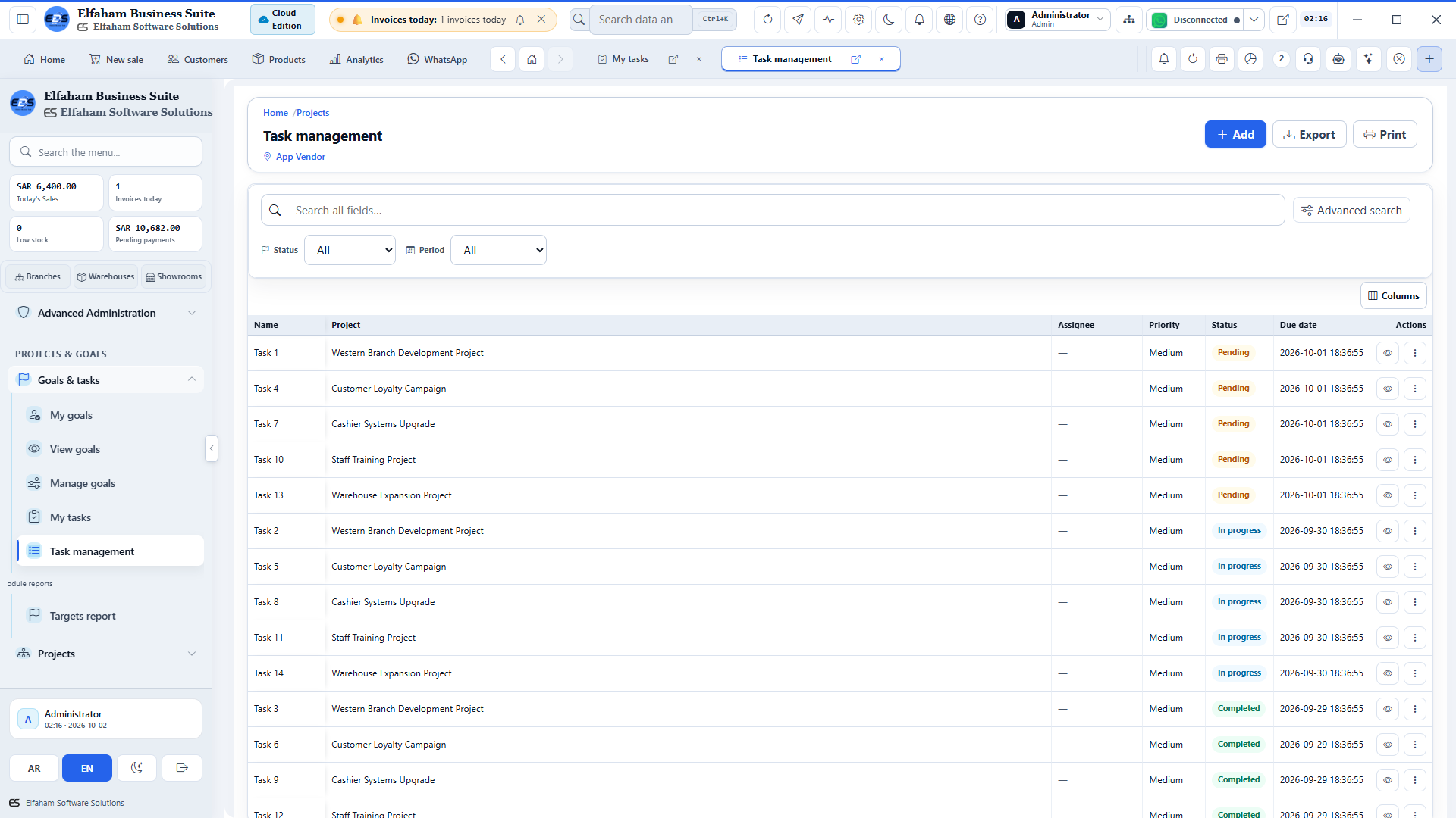 Task Breakdown & Assignments - task dependencies, priority tags, and deadline tracking