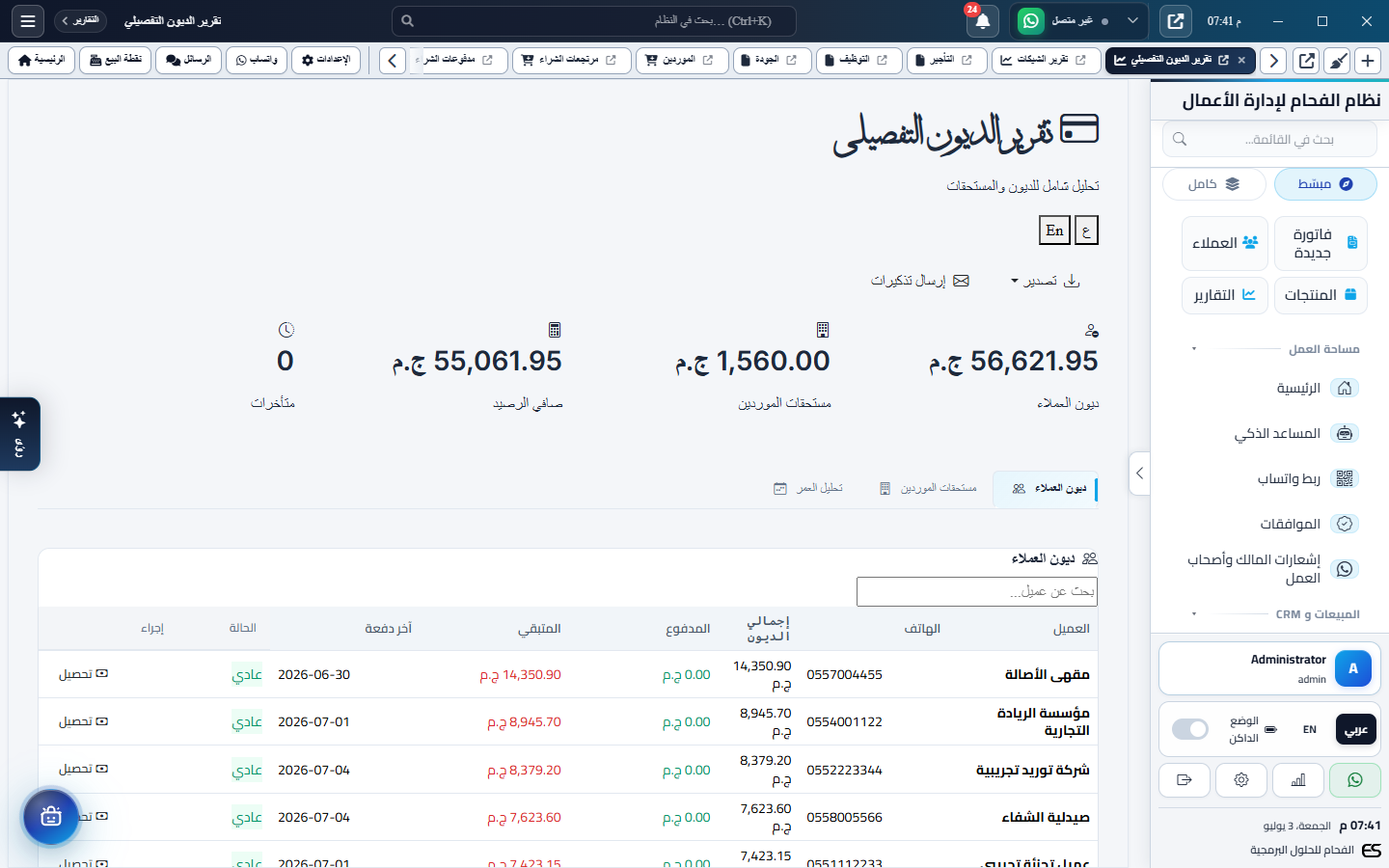Reports Credits Report