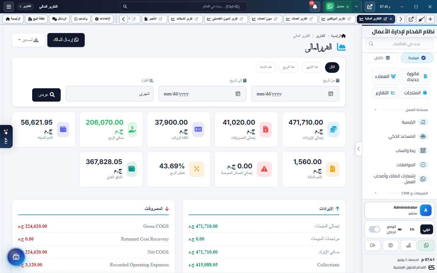 Reports Financial