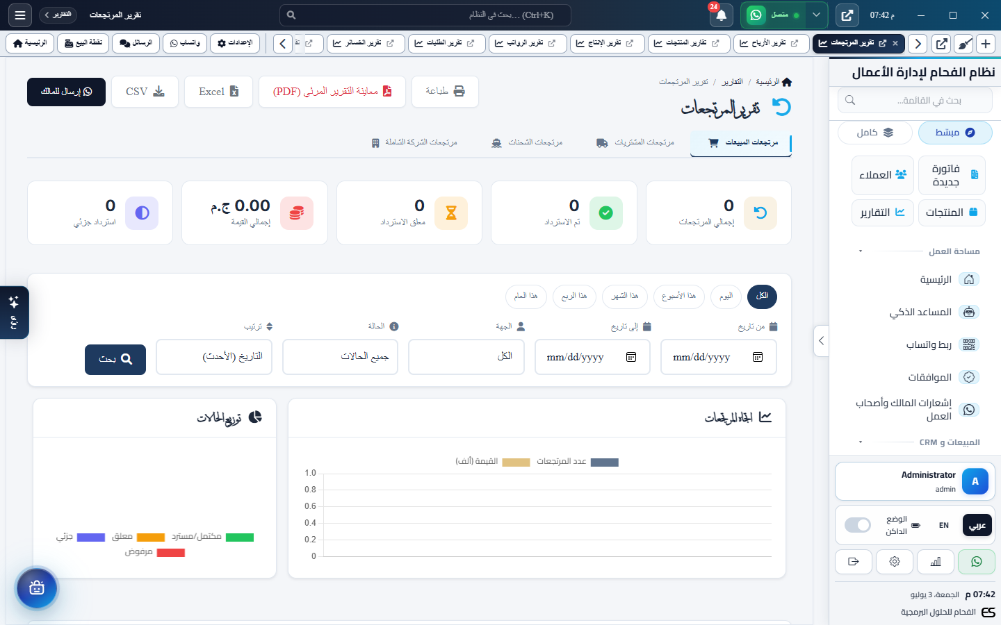Reports Returns